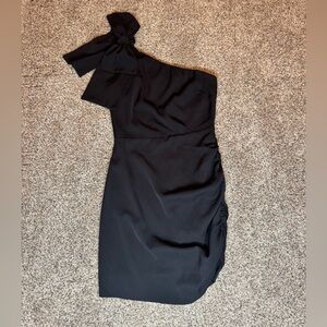 Altar'd State Black One-Shoulder Dress
